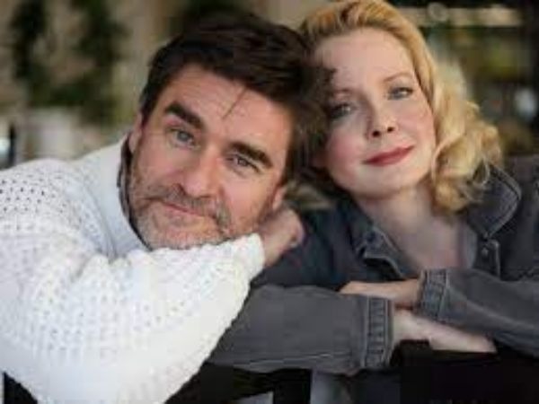 Picture of Leah Pinsent with her husband Peter Keleghan 